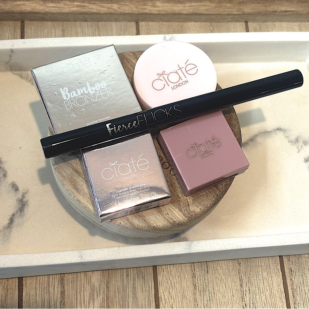 NEW CIATE BUNDLE - lot of 3. Shimmering Eyeshadow and Contour Set with Eyeliner